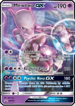 Mewtwo GX (SM 196) SM Black Star Promos